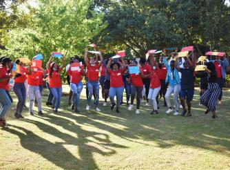 Young women in South Africa demanding for decent work