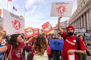 ActionAid's Teresa Anderson and Harjeet Singh among climate protestors