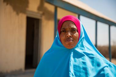 Halibo Abab Abdi, 27, is a prominent figure in the women’s group central to the community of Xidhinta, Somaliland 